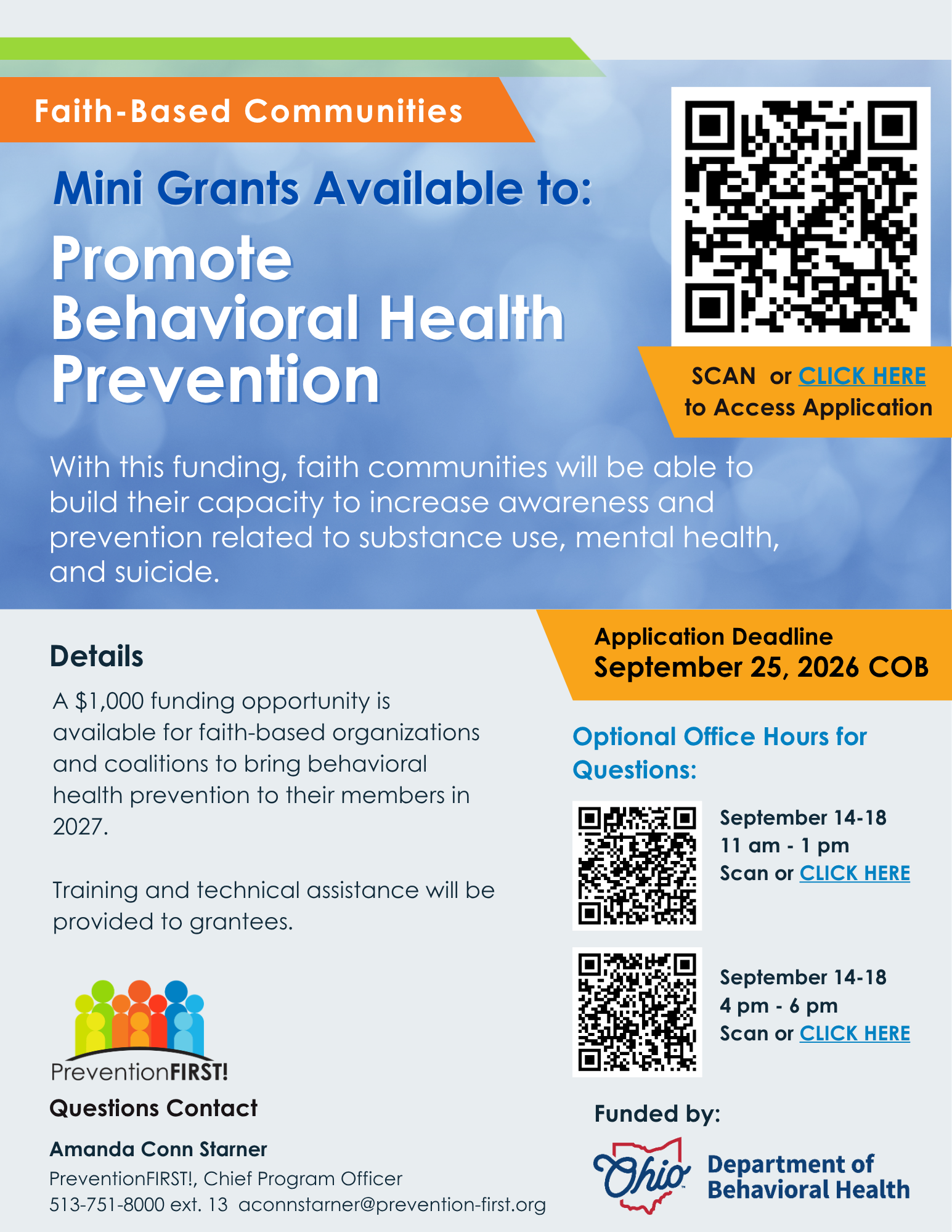 Mini Grant Announcement